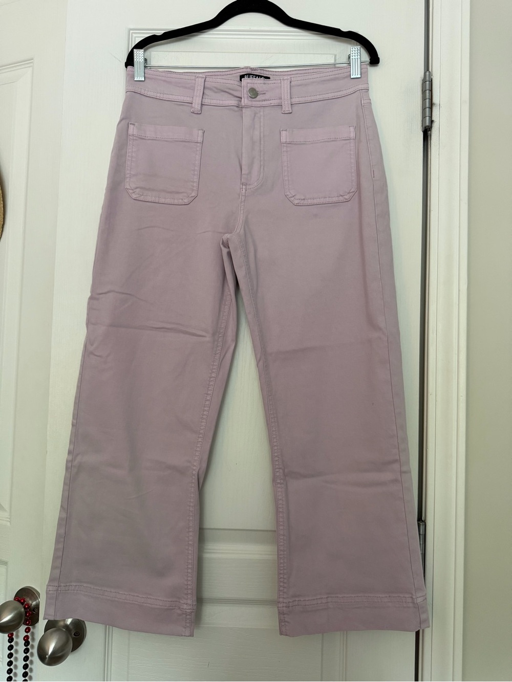 Buffalo David Bitton Brigitte High Rise Crop Pants light purple, size 8/29